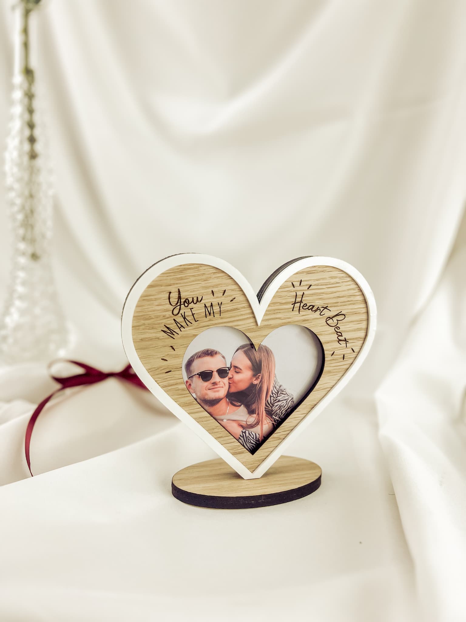 Herz-Bilderrahmen mit Gravur – Liebevolles Geschenk zum Valentinstag