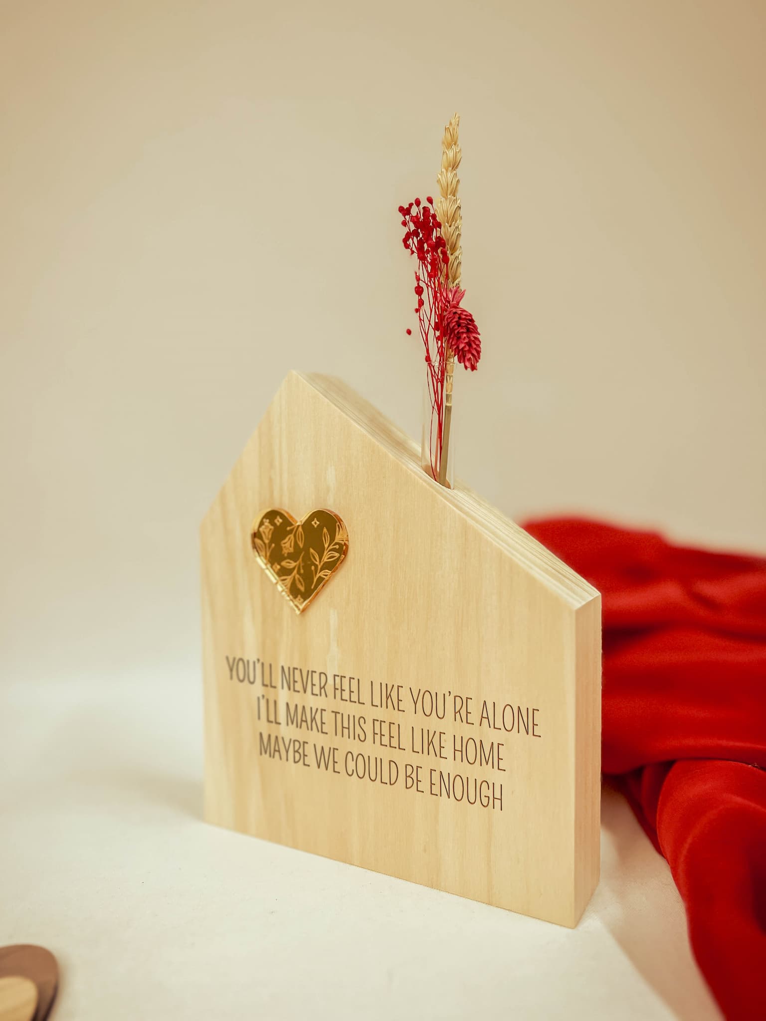 Holzblock in Hausformat – Perfektes Geschenk für Ihr Zuhause