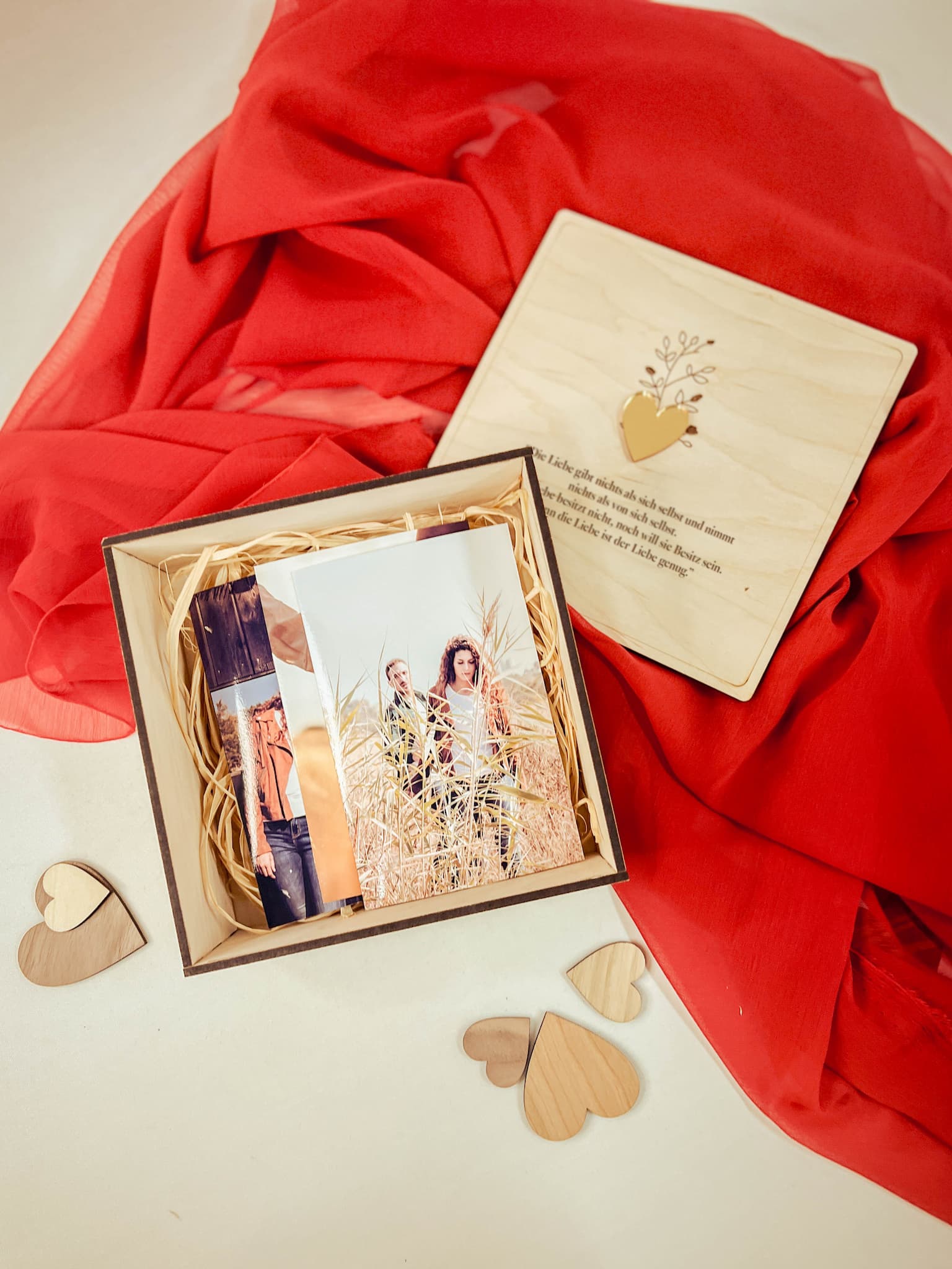 Holzkiste mit romantischem Spruch – Perfektes Valentinstagsgeschenk