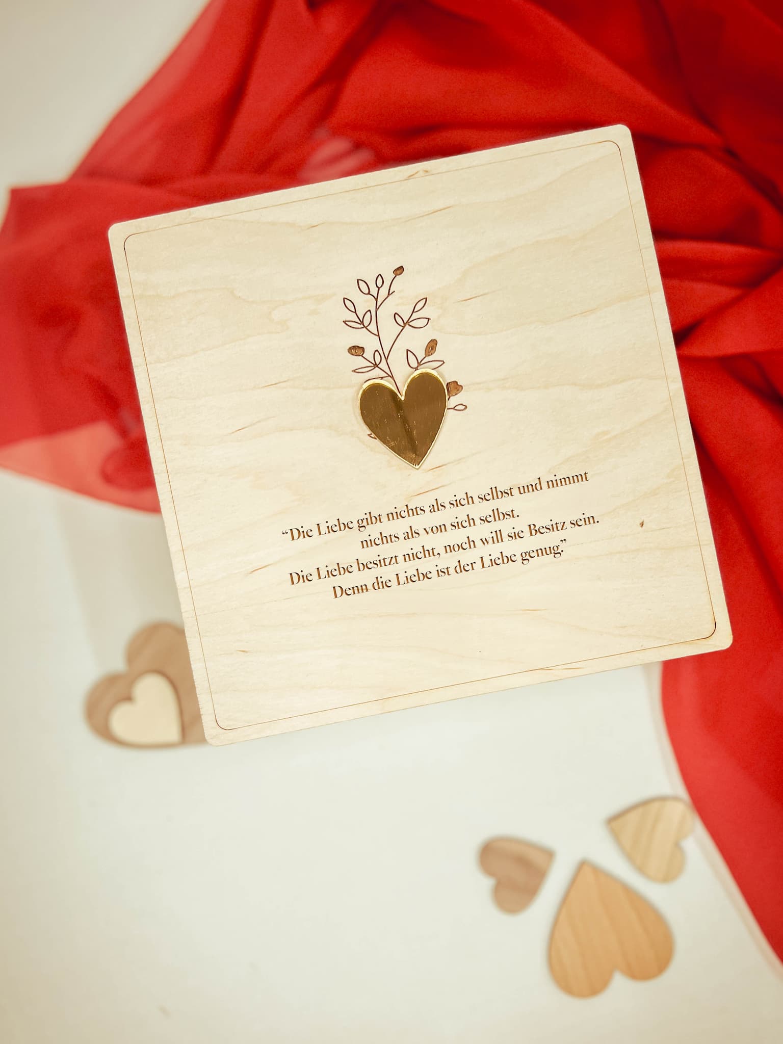 Holzkiste mit romantischem Spruch – Perfektes Valentinstagsgeschenk