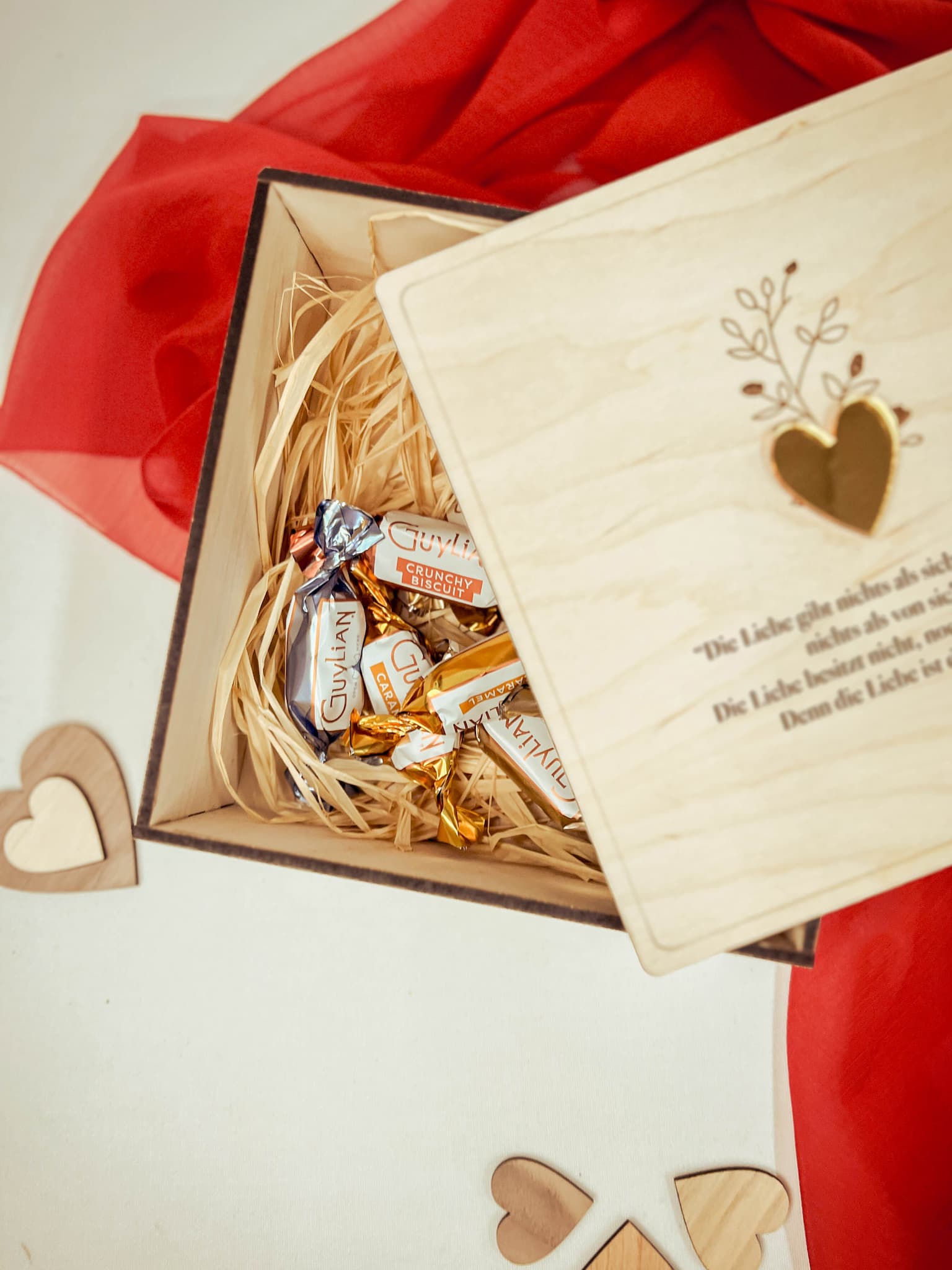 Holzkiste mit romantischem Spruch – Perfektes Valentinstagsgeschenk