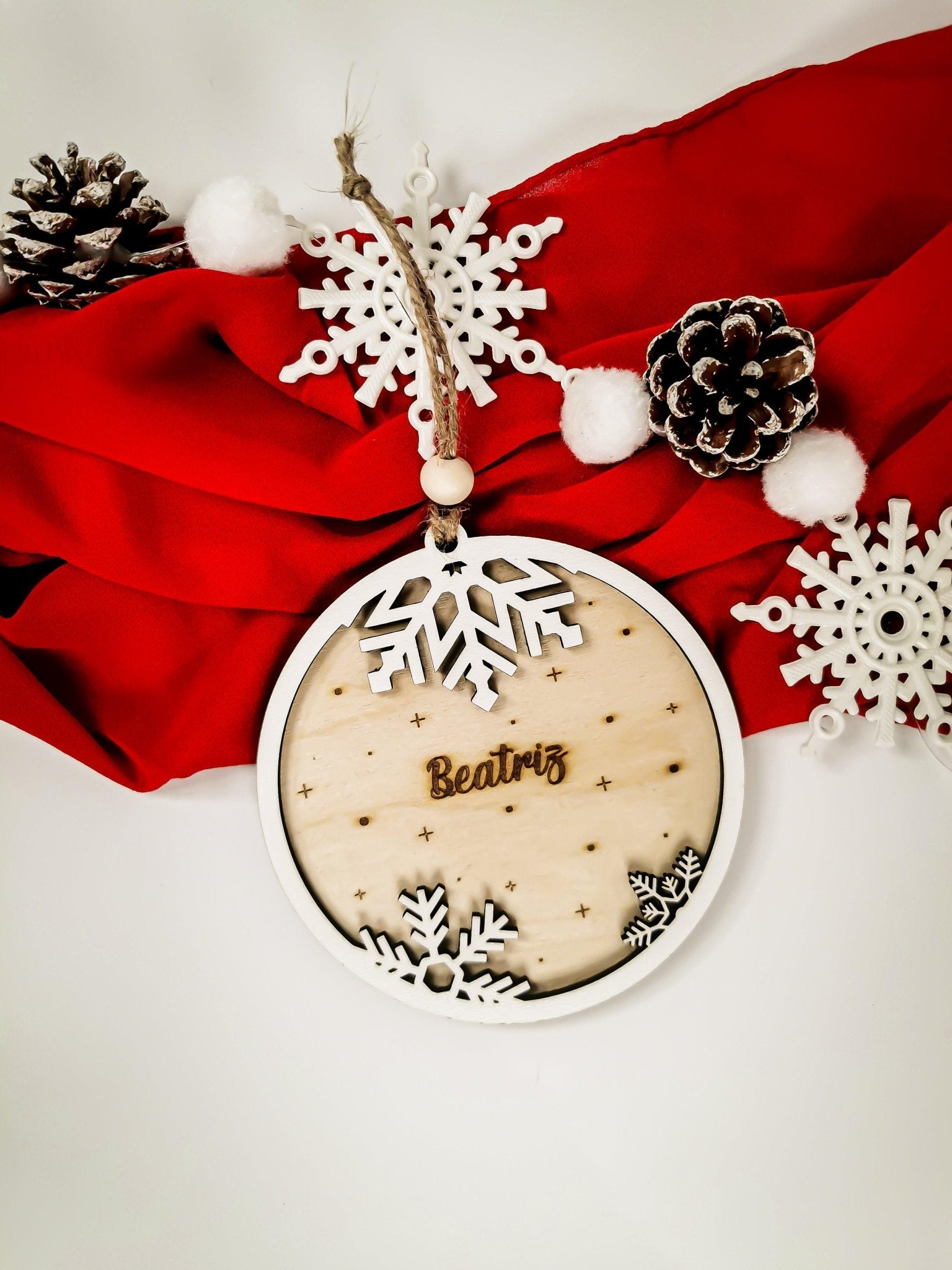 Personalisierte Weihnachtskugel mit Name