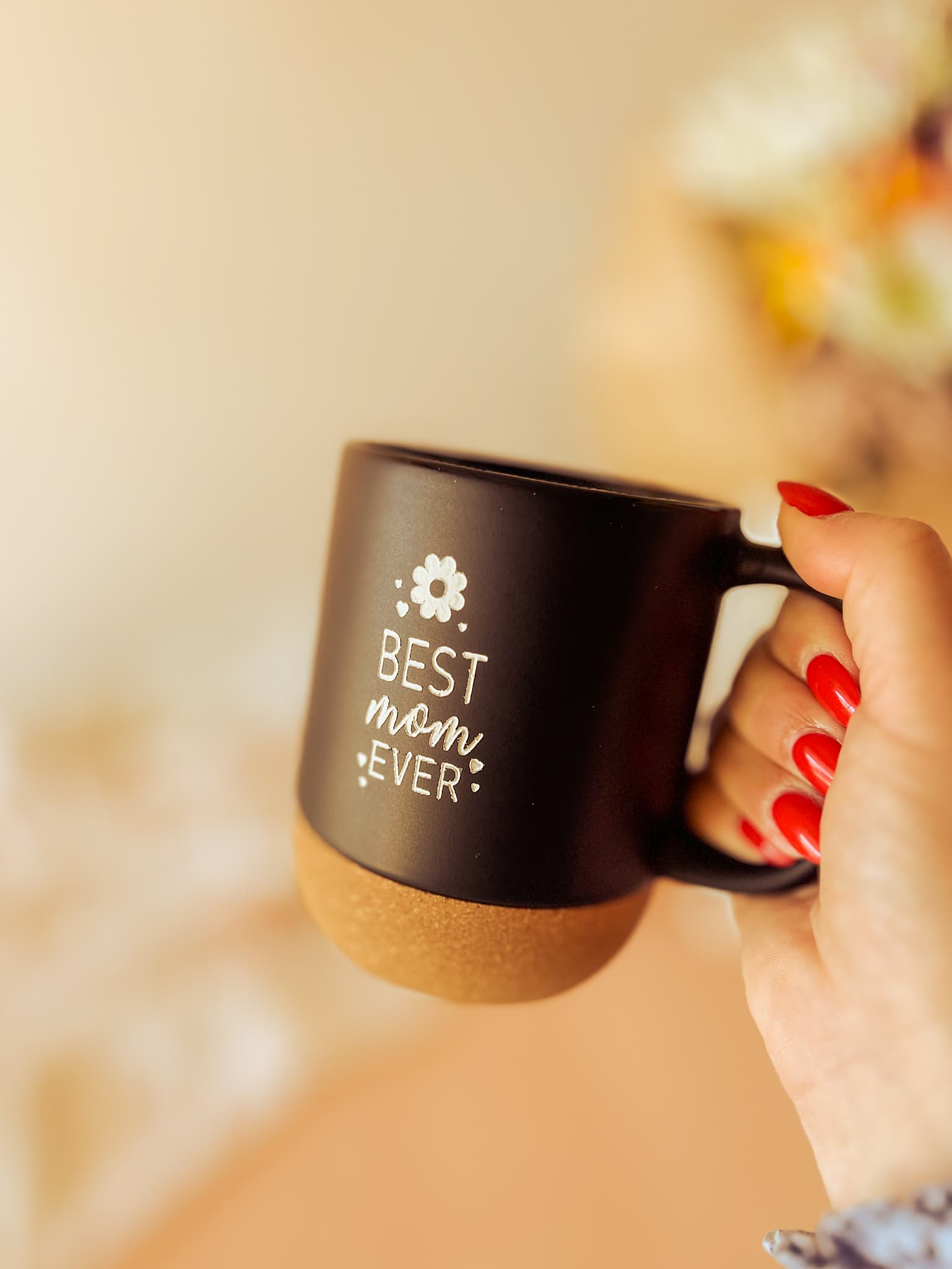 Keramiktasse mit Korkbasis – Das perfekte Geschenk zum Muttertag