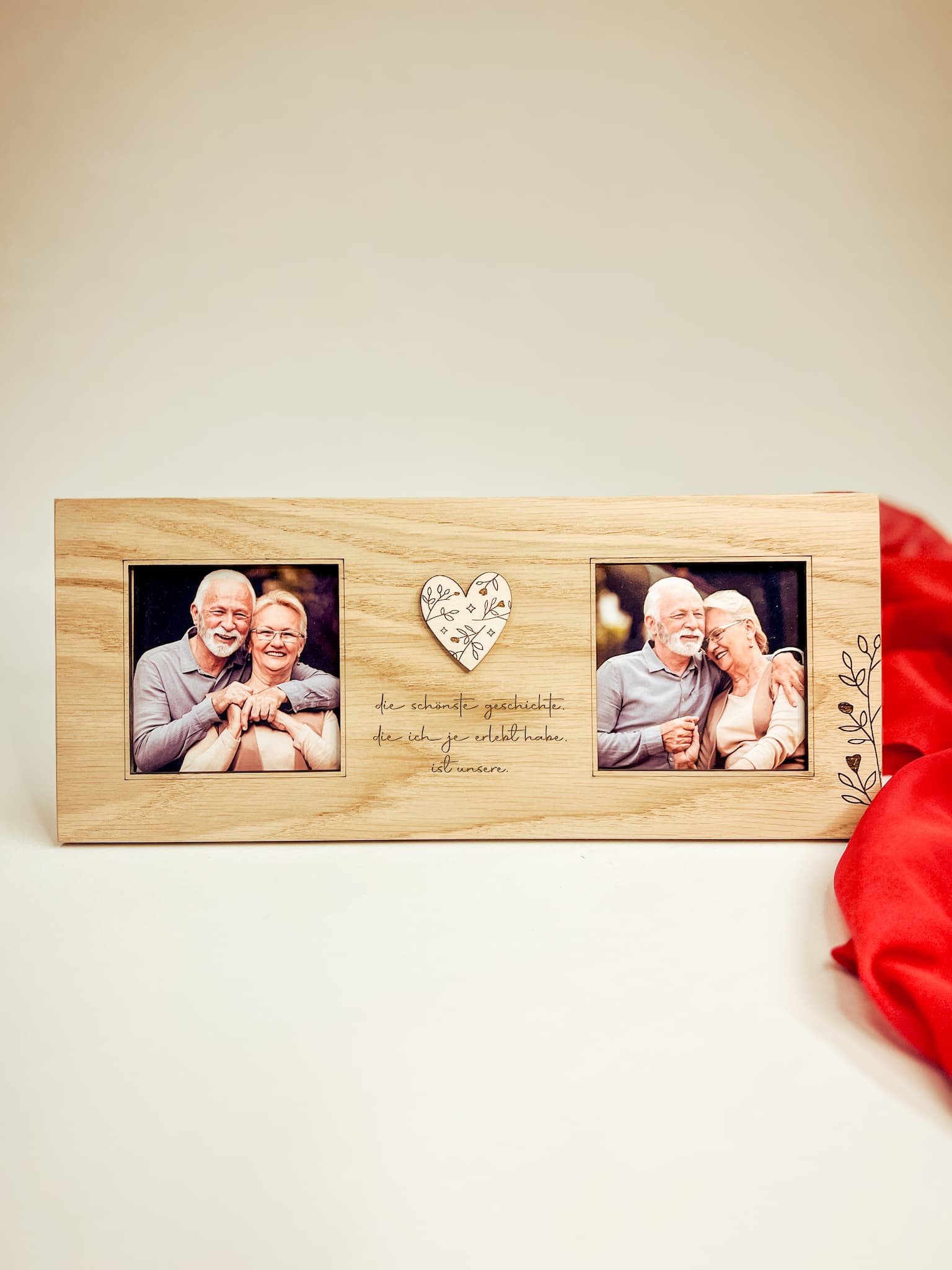 Personalisierbarer doppelter Bilderrahmen – Das perfekte Valentinstagsgeschenk