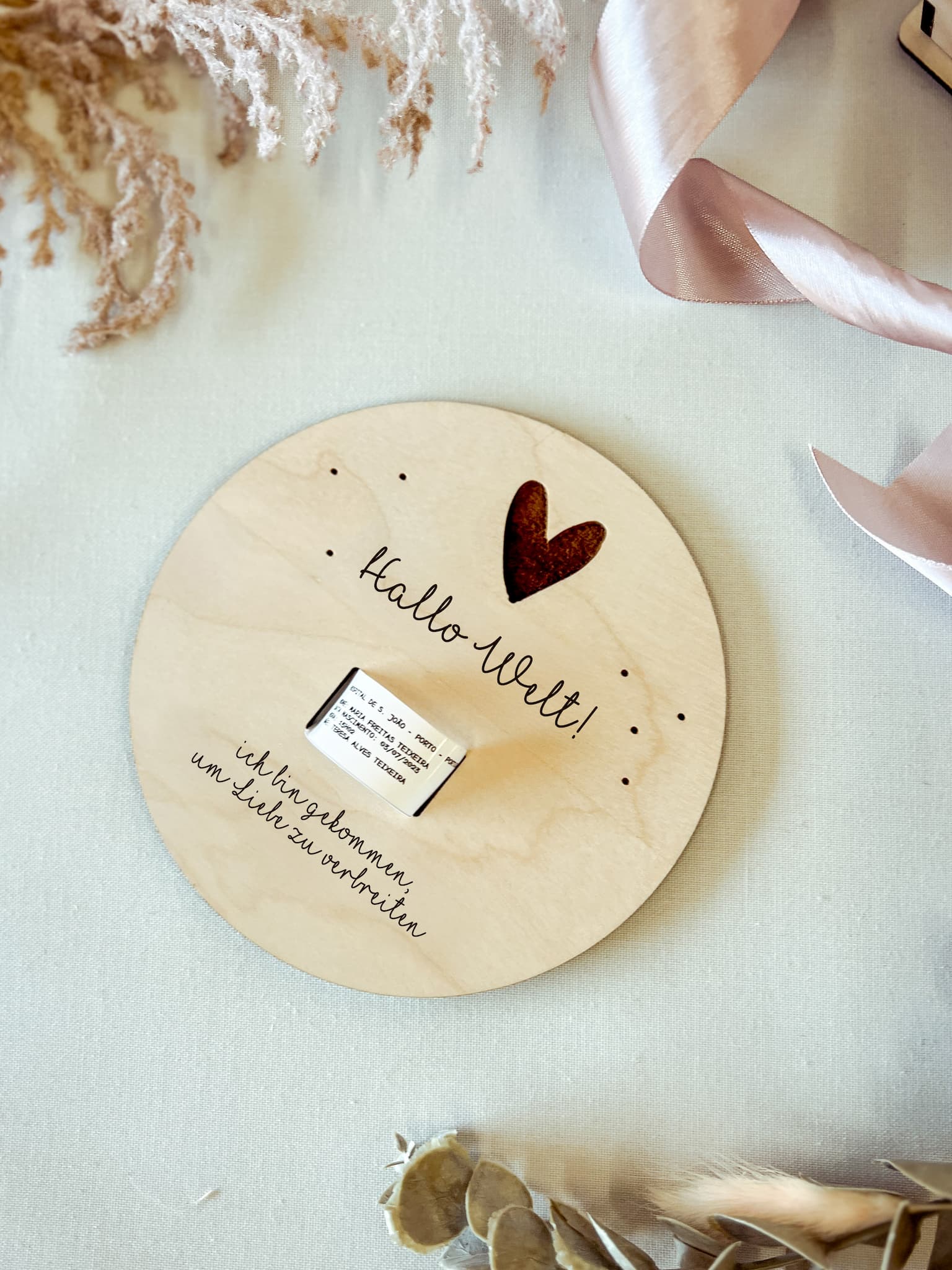 Personalisierte Erinnerungsbox mit Meilenstein-Karten – Perfektes Geschenk zur Geburt