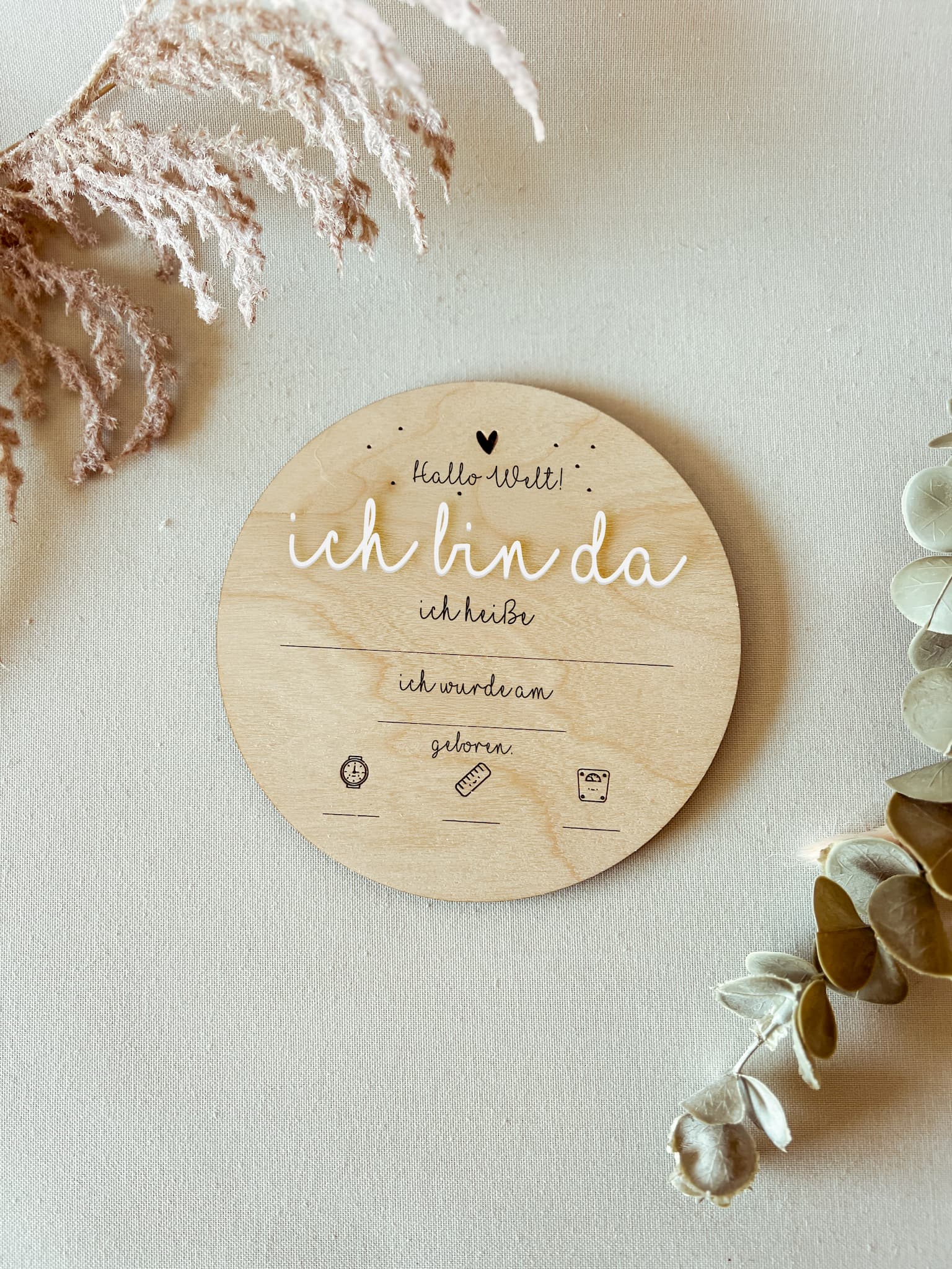 Personalisierte Erinnerungsbox mit Meilenstein-Karten – Perfektes Geschenk zur Geburt