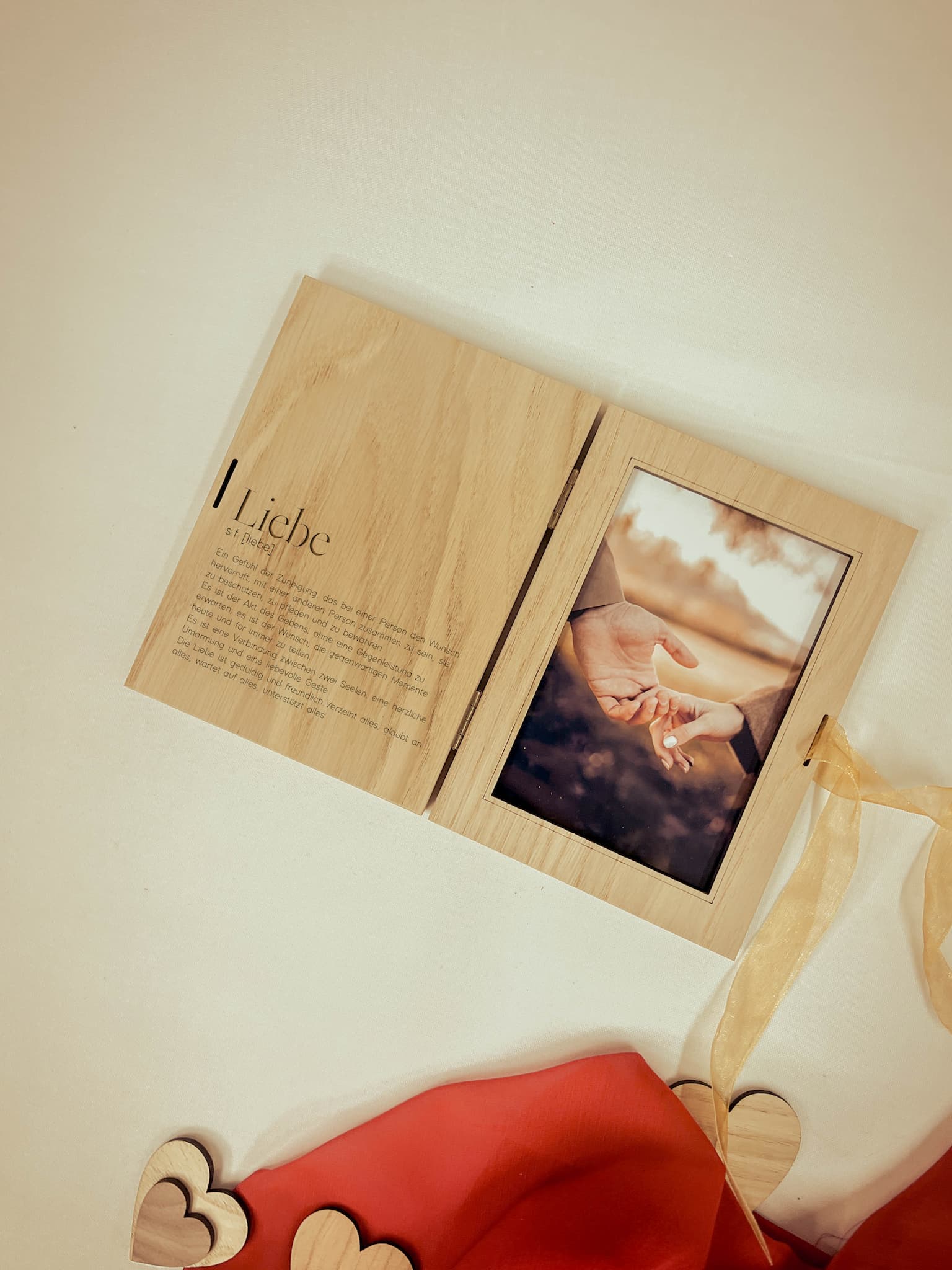 Personalisierte Klappbare Bilderrahmen - Textgravur für einzigartige Momente
