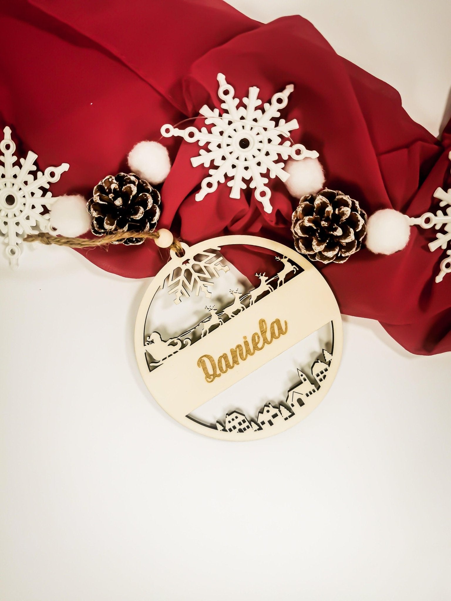 Personalisierte Weihnachtskugel mit Name