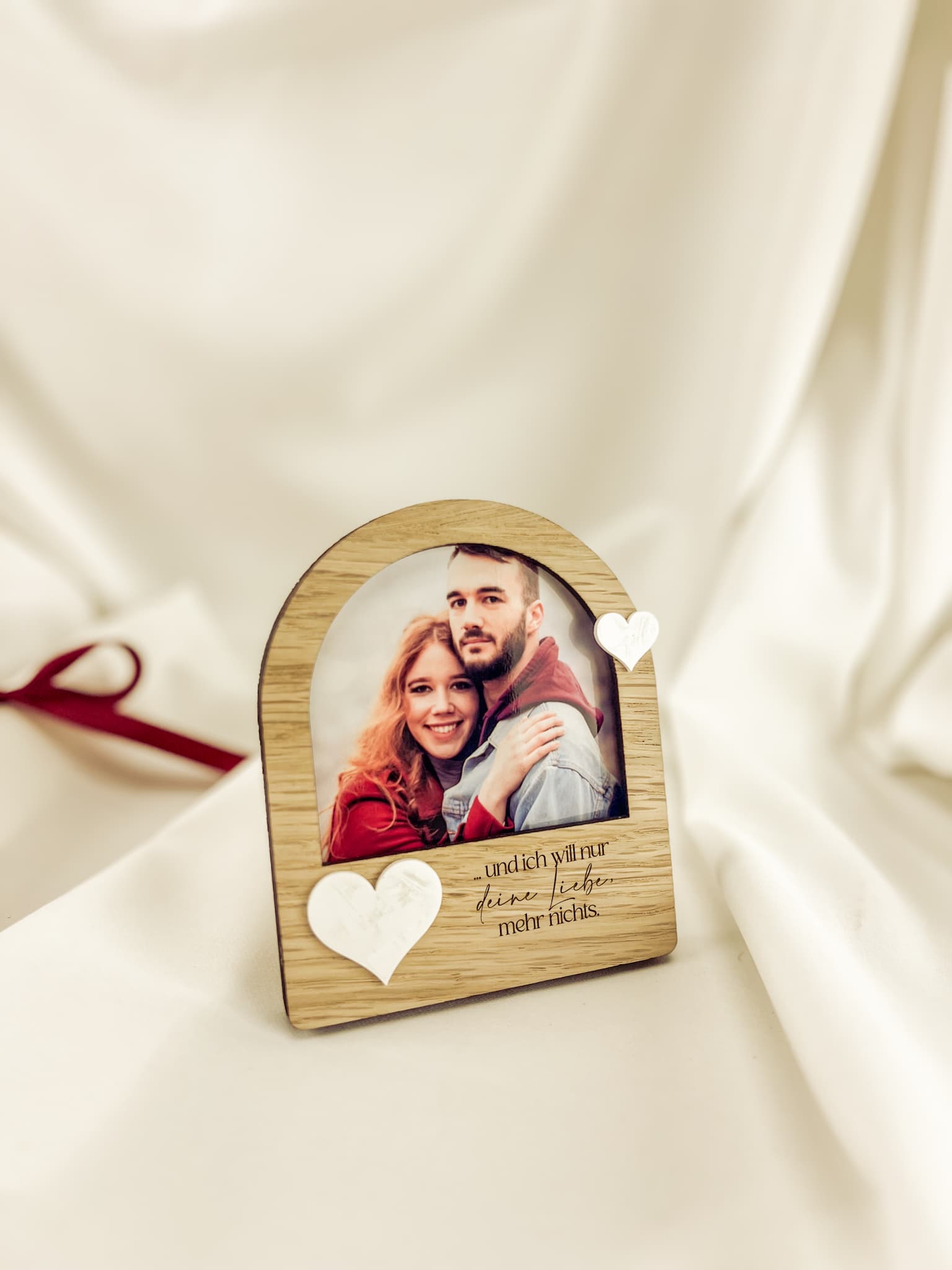 Personalisierter mini Bilderrahmen - Romantisches Geschenk für Valentinstag