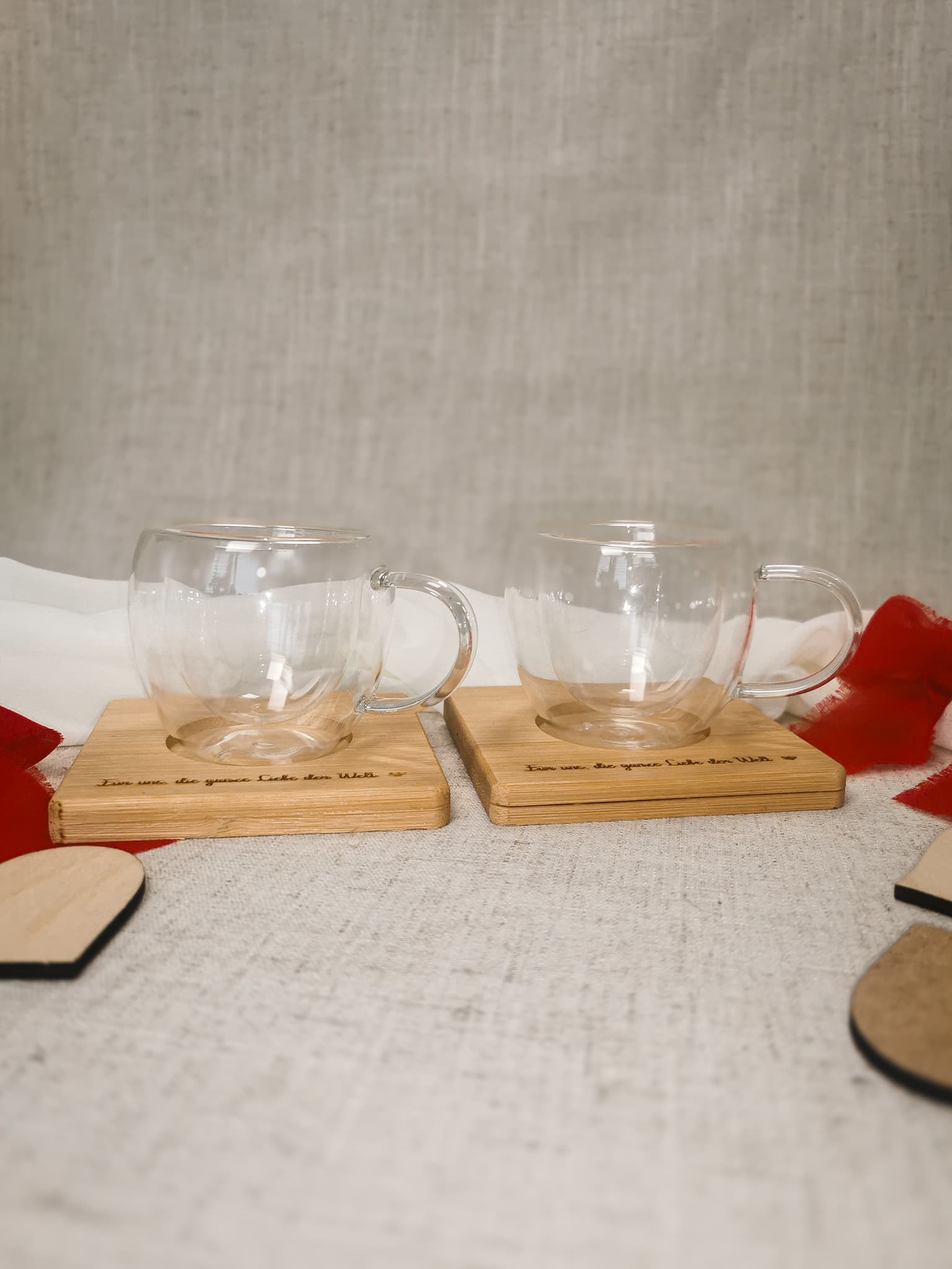 Tassen- und Untersetzerset – Perfektes Valentinstagsgeschenk