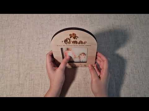 Einzigartiger Bilderrahmen mit goldenen Details – Perfektes Geschenk für die Großmutter