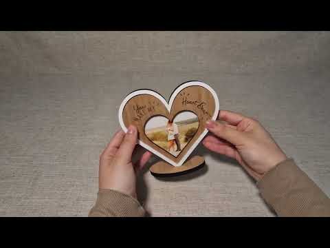 Herz-Bilderrahmen mit Gravur – Liebevolles Geschenk zum Valentinstag