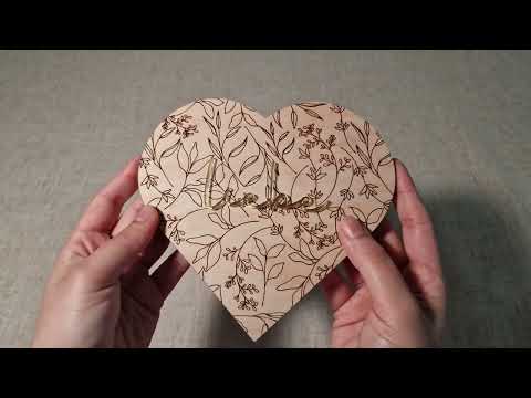 Holzbox mit eingraviertem Blumenmuster – Die perfekte Geschenkidee für Valentinstag