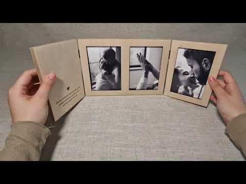 Personalisierter Dreifach-Bilderrahmen – Perfekt für Valentinstagsgeschenk