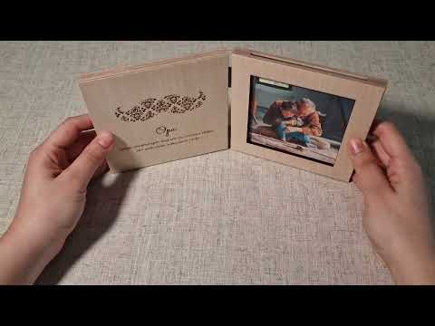 Holz Fotobuch für Opa