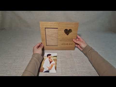 Bilderrahmen mit goldenem Herz – Perfektes Geschenk für Ihren Partner