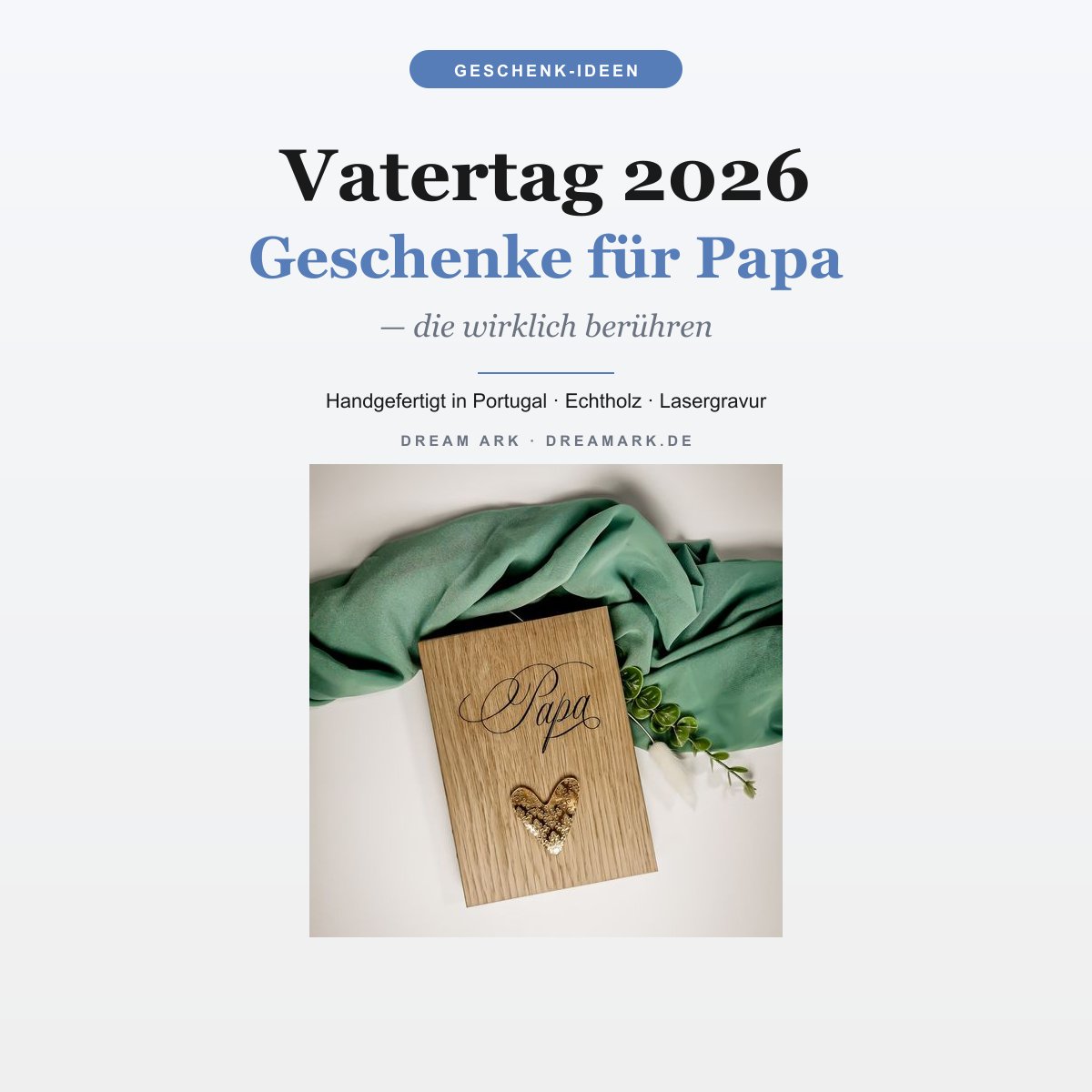 Personalisierte Vatertagsgeschenke aus Holz – handgefertigt in Portugal von Dream Ark