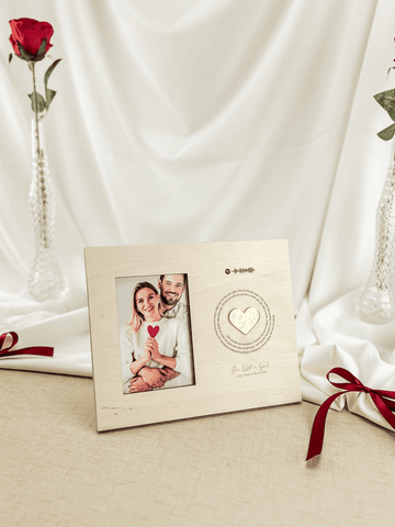 Bilderrahmen mit Spotify-Code und Songtext – Personalisierbares Geschenk für Valentinstag