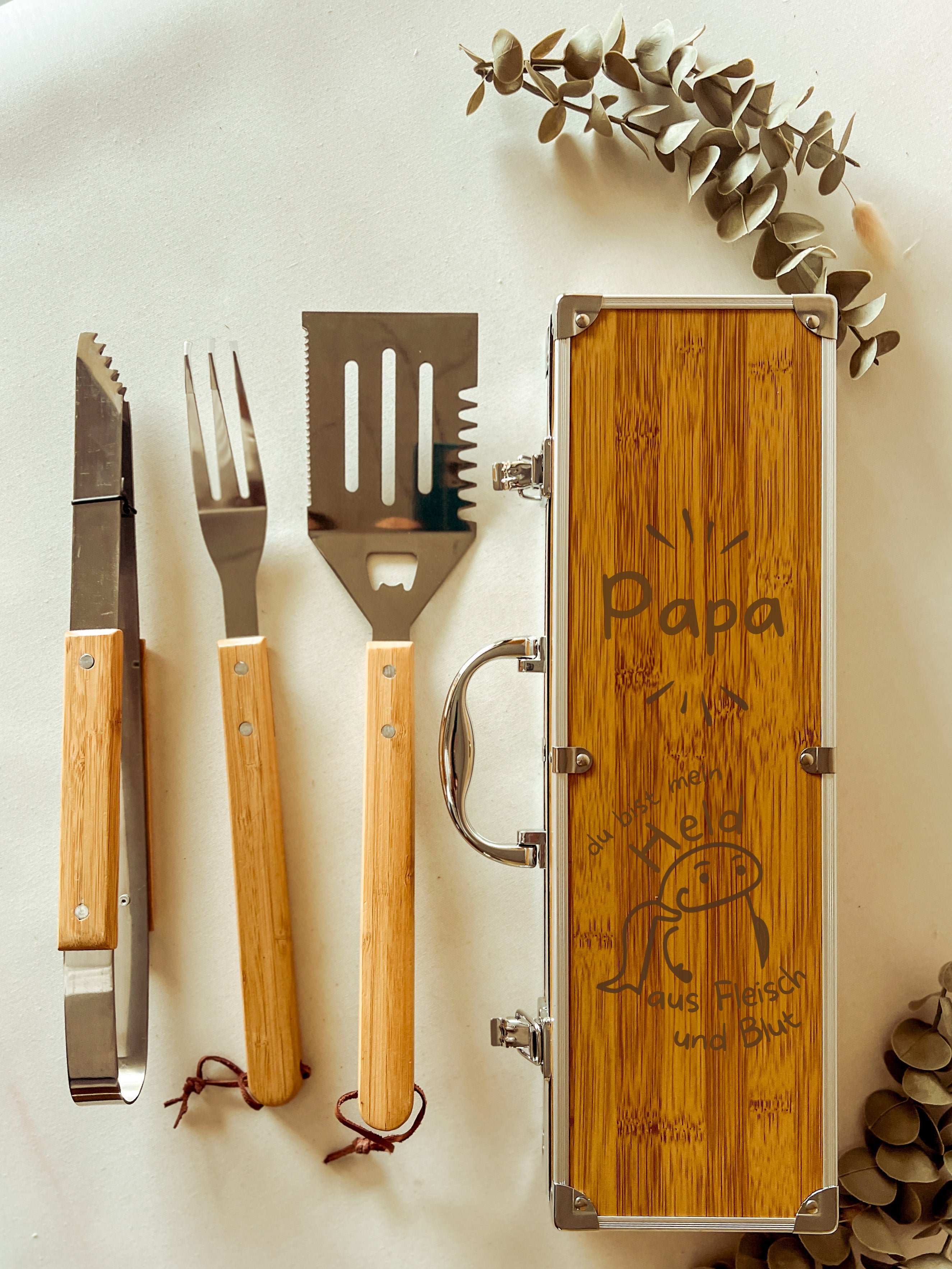 Grill-Set – Das perfekte personalisierbare Geschenk für Papa