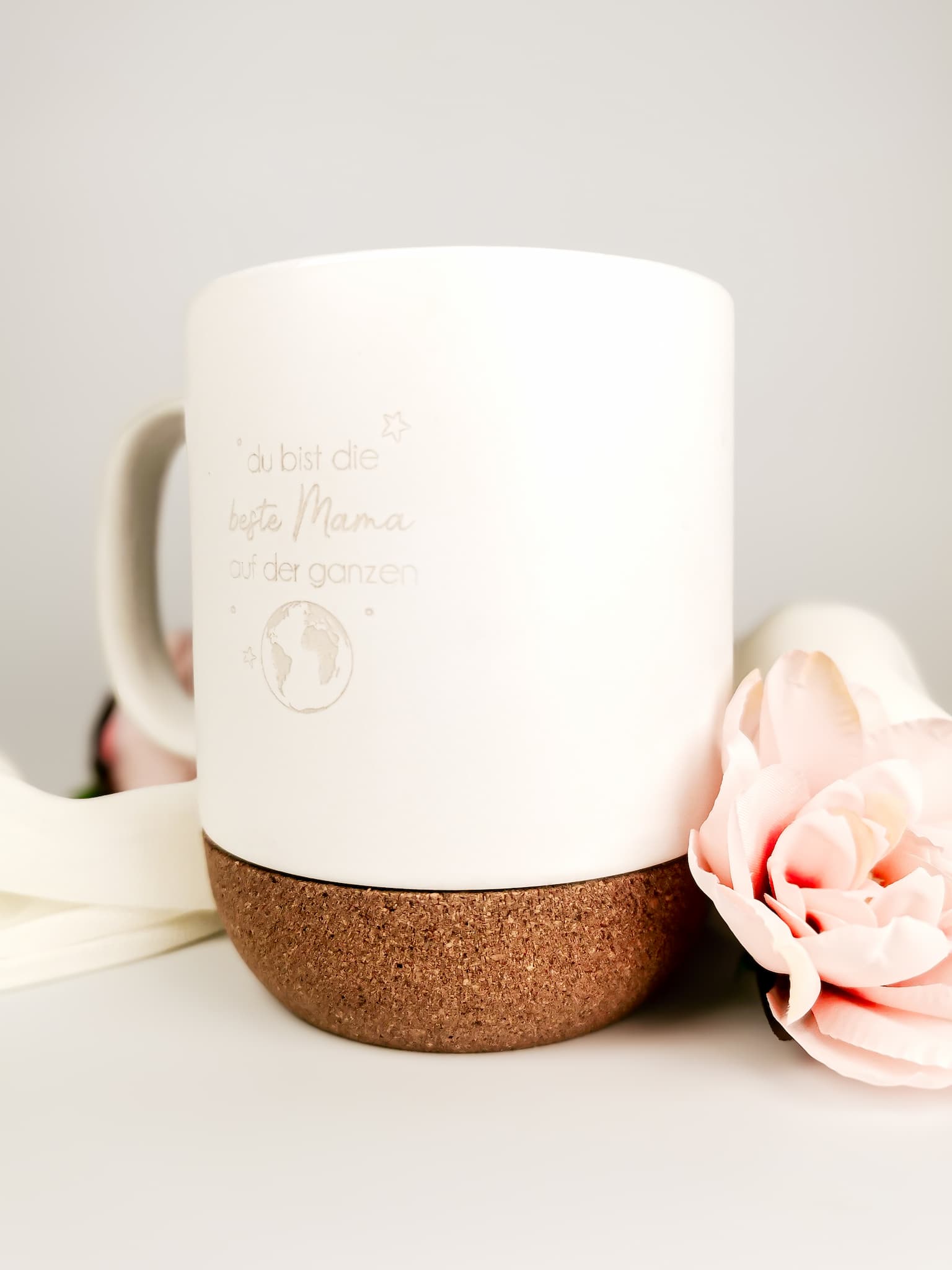 Keramiktasse mit Korkbasis – Das perfekte Geschenk zum Muttertag