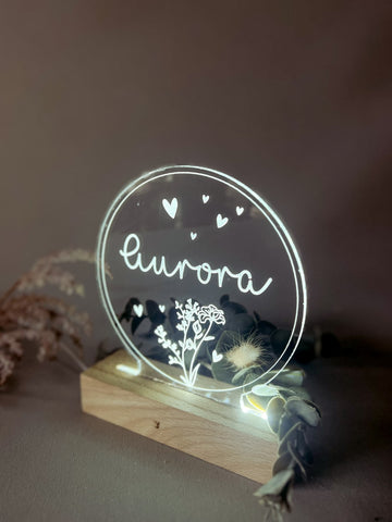 Personalisierte LED-Namenslampe – Einzigartige Deko mit Gravur