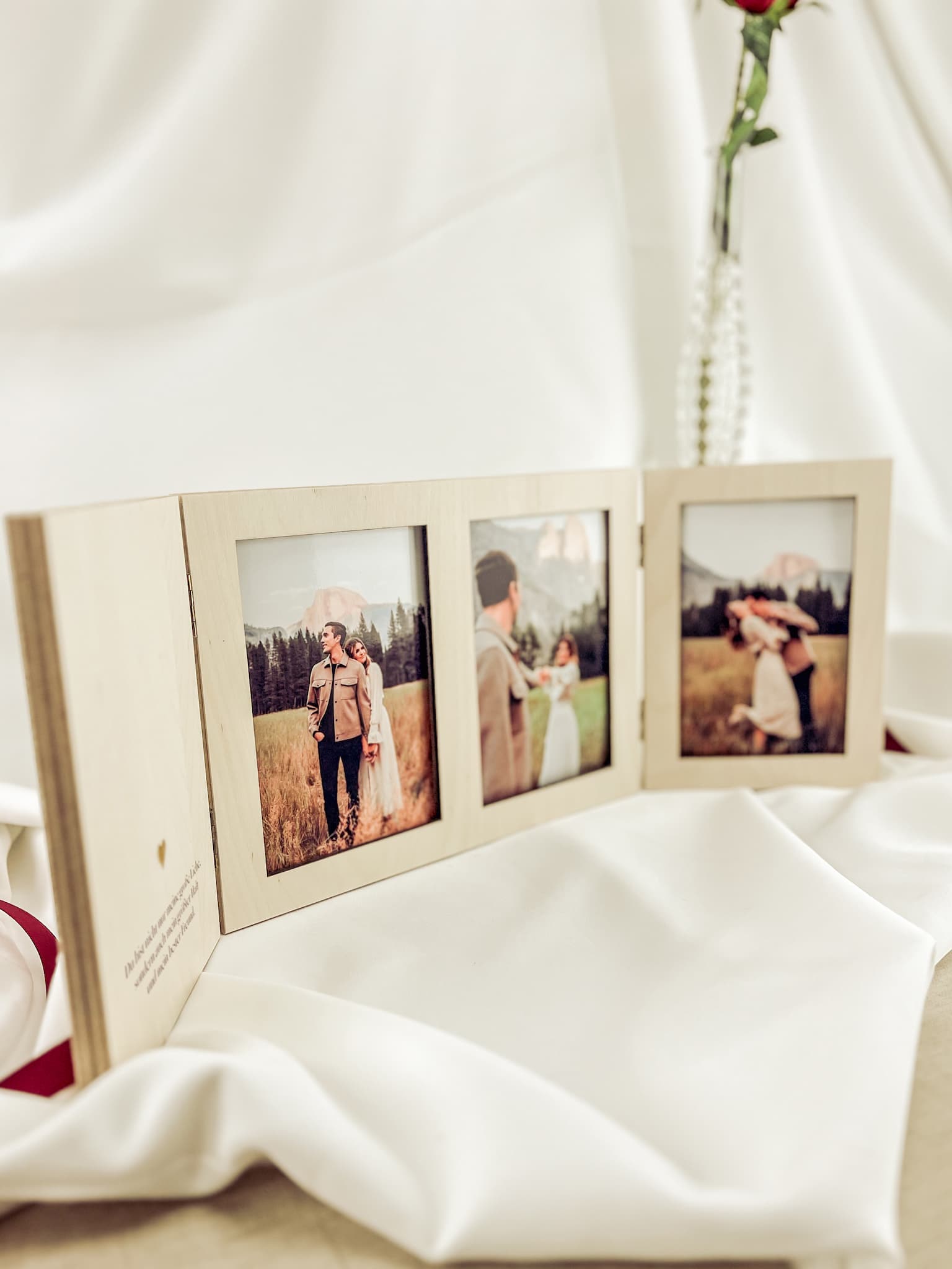 Personalisierter Dreifach-Bilderrahmen – Perfekt für Valentinstagsgeschenk