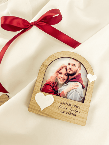 Personalisierter mini Bilderrahmen - Romantisches Geschenk für Valentinstag 