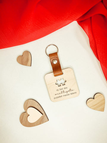 Schlüsselanhänger mit Puzzleteil – Perfektes Valentinstagsgeschenk