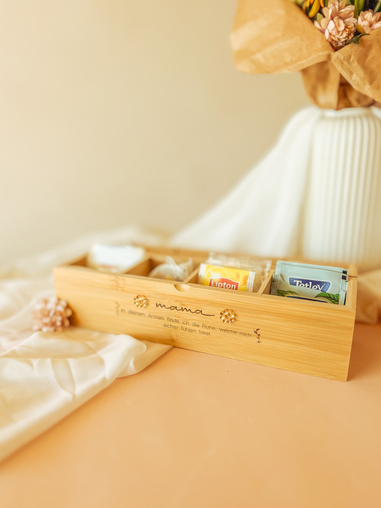 Teebox mit persönlichem Spruch – Das perfekte Geschenk zum Muttertag