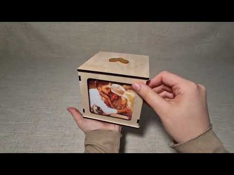 Foto- und Erinnerungswürfel aus Holz – Geschenkideen für Valentinstag